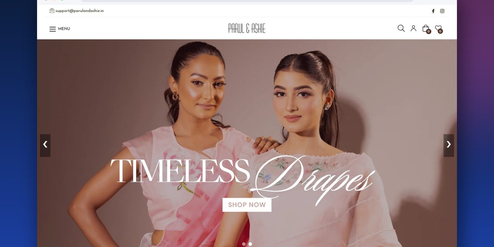 Parul & Ashie website by Next Dev Era