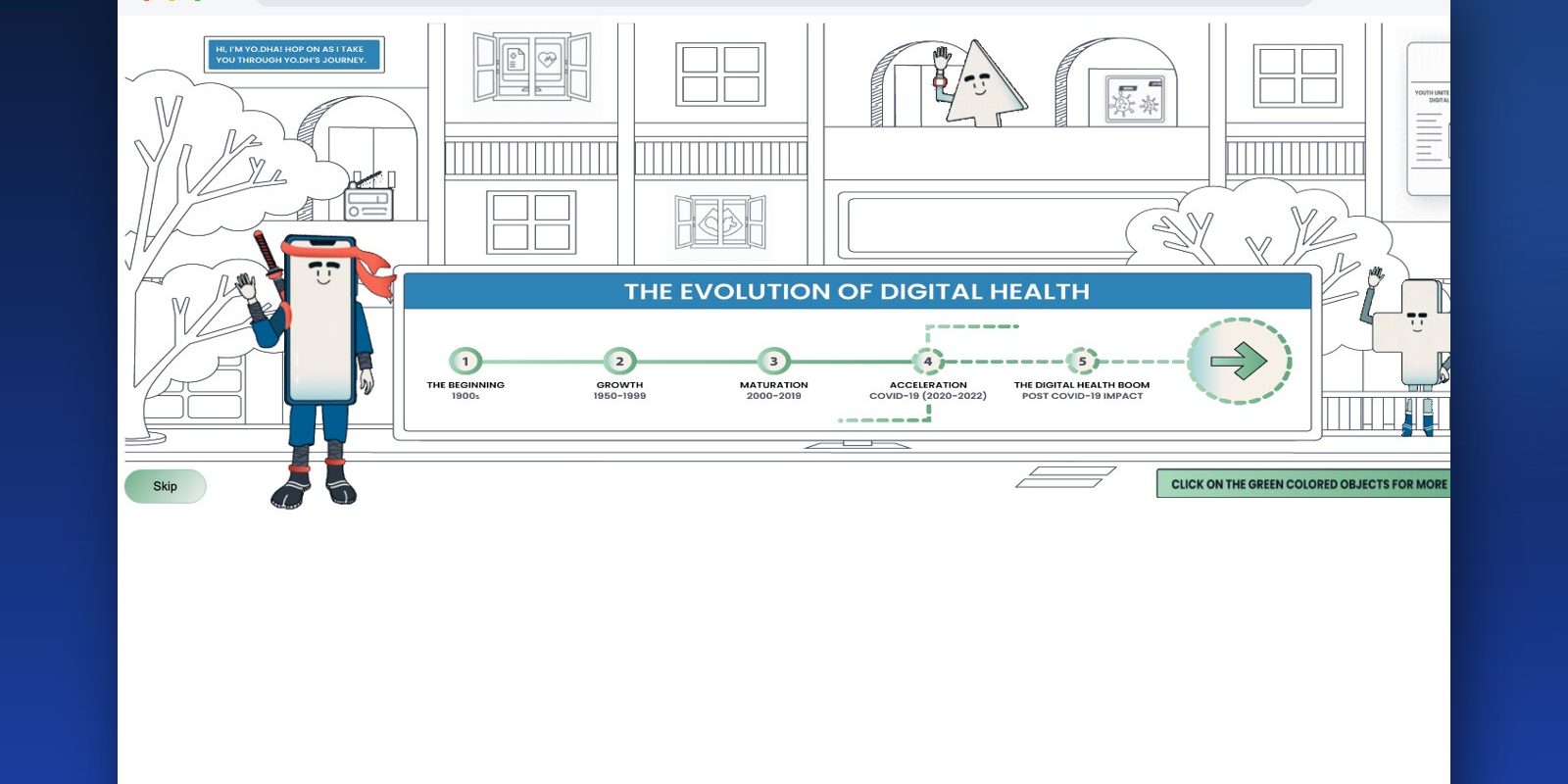 YO.DH (Youth Ownership of Digital Health) website by Next Dev Era